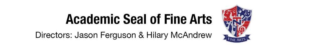 Seal Headers_Academic Seal of Fine Arts Seal Headers_Academic Seal of Fine Arts